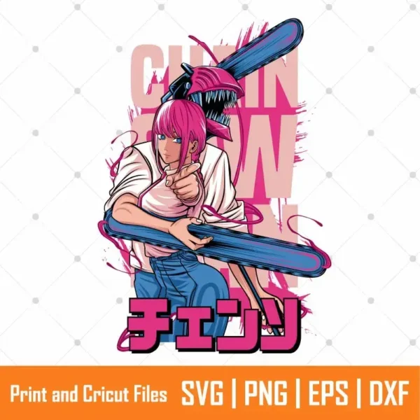 Dnji and Makima Anime SVG