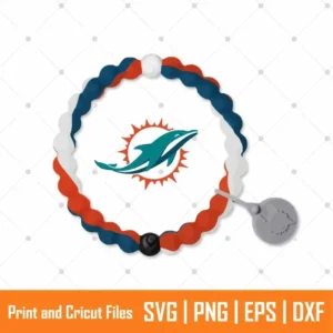 Dolphins Wreath Sports SVG