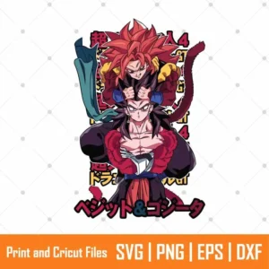 Fused Characters DBZ Anime SVG