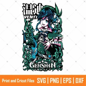 Genshin Impact Anime SVG
