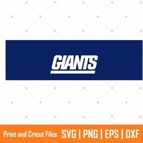 Giants Football Team Sports SVG