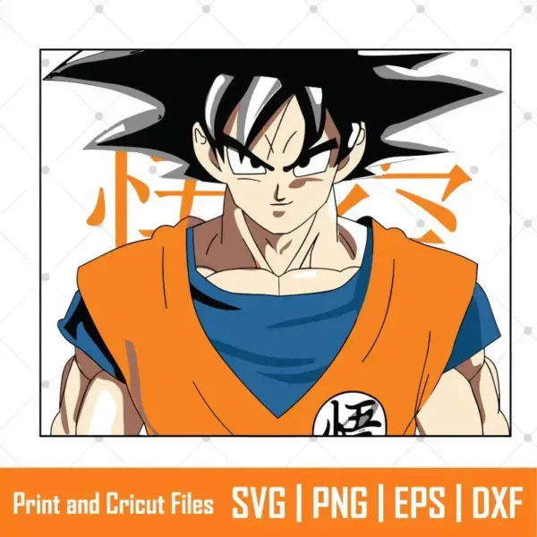 Goku Manga DBZ Anime SVG