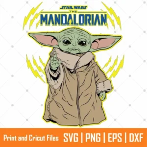 Grogu Baby Yoda Cartoon SVG