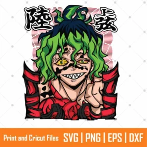 Gyutaro Demon Slayer Anime SVG