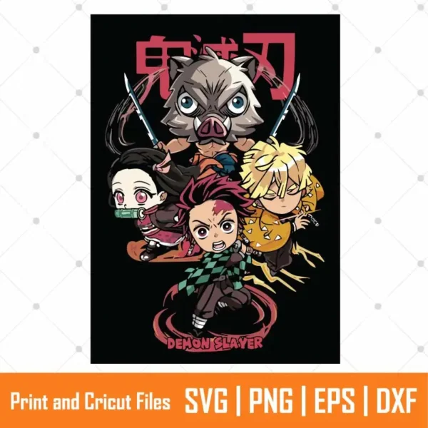 Hashira Demon Slayer Anime SVG