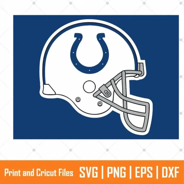Indiana Colts Helmet Sports SVG