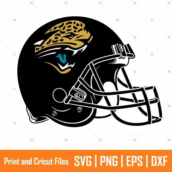 Jaguars Helmet Sports SVG