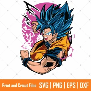 Kakarot Warrior Anime SVG