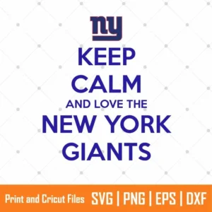Keep Calm Giants Sports SVG