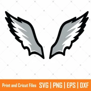 Kelly Green Wings Sports SVG