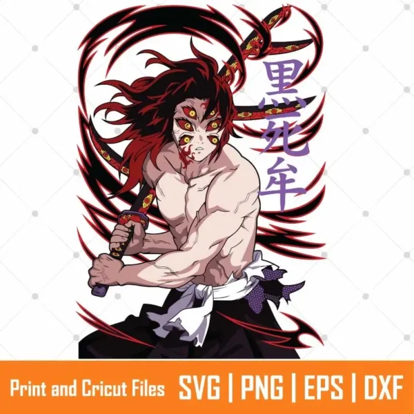 Kokushibo Demon Anime SVG