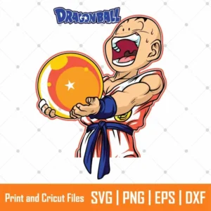 Krillin DBZ Anime SVG