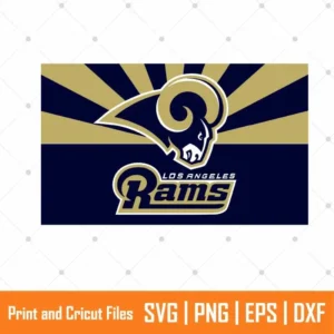 LA Rams Banner Sports SVG