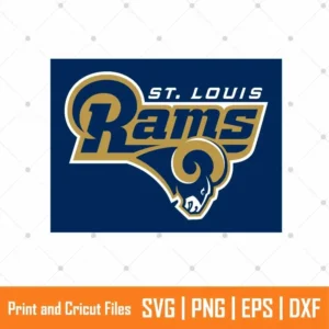 LA Rams Flag Sports SVG