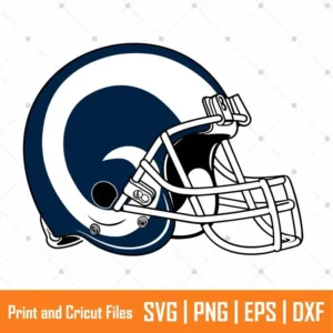 LA Rams Helmet Sports SVG