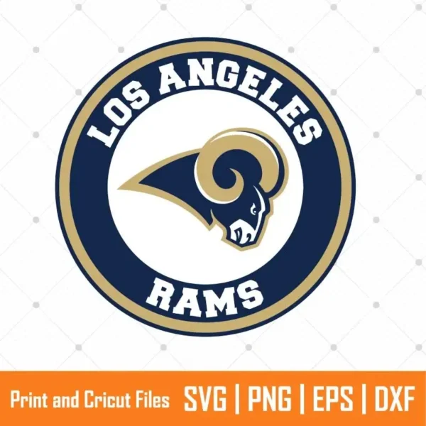 LA Rams Logo Sports SVG