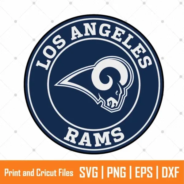 LA Rams Mascot Sports SVG