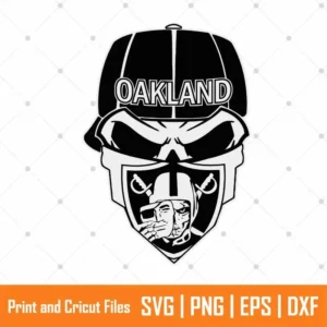 Las Vegas NFL Skull Sports SVG