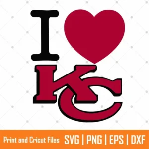 Love KC Chiefs Sports SVG