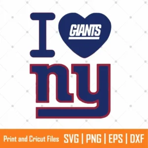 Love NY Giants Sports SVG