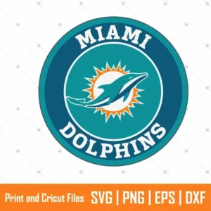 Miami Dolphins Mascot Sports SVG