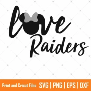 Mickey Love Raiders Sports SVG