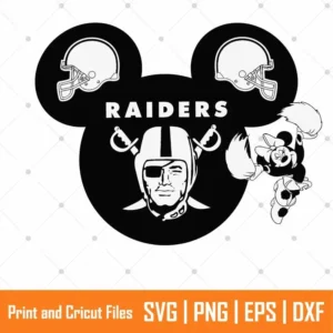 Mickey Oakland Raiders Sports SVG