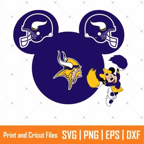 Mickey Vikings Sports SVG