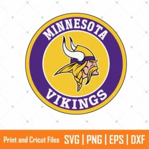 Minnesota Vikings Monogram Sports SVG