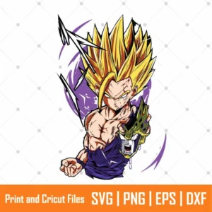 Mystic Gohan Anime SVG