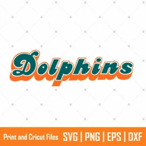 NFL Dolphins Fonts Sports SVG