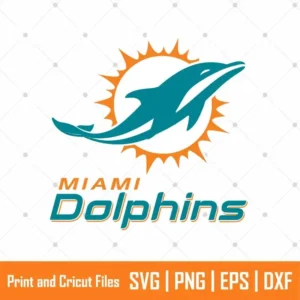 NFL Dolphins Logo Sports SVG