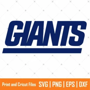 NY Giants Fonts Sports SVG