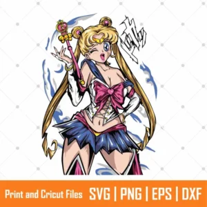 Naoko Pretty Guardian Anime SVG