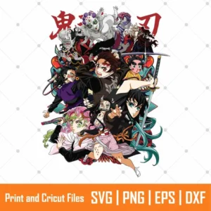 Nezuko Crops Anime SVG