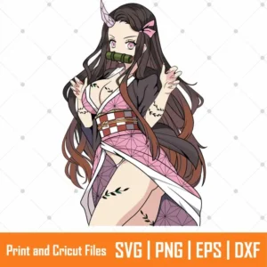 Nezuko Younger Sister Anime SVG