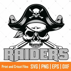 Oakland Raiders Skull Sports SVG