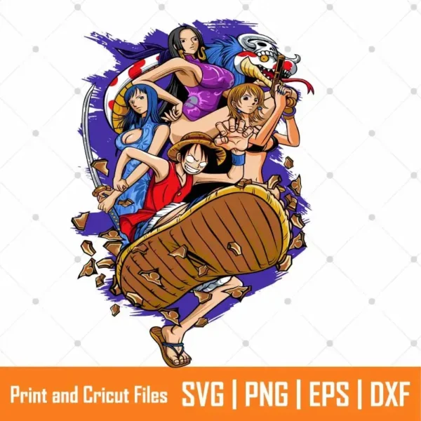 Pirate King Characters Anime SVG