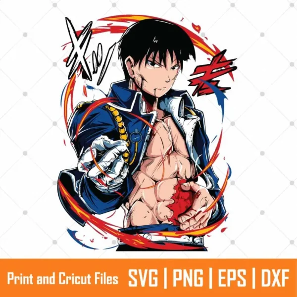 Roy Mustang Anime SVG
