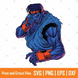 Ryu Street Fighter Anime SVG