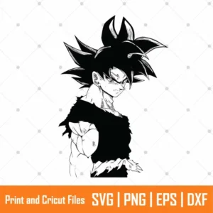 SS Spiky Hair Anime SVG
