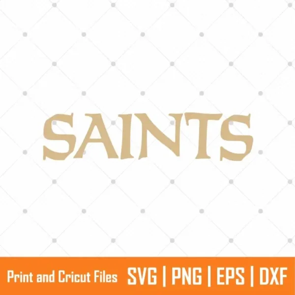 Saints Fonts Sports SVG