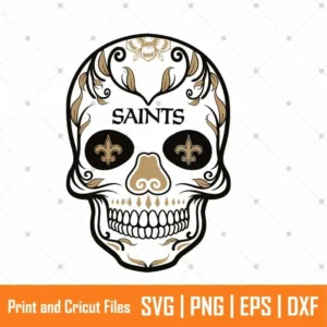 Saints Skull Sports SVG