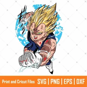 Saiyan Prince Anime SVG