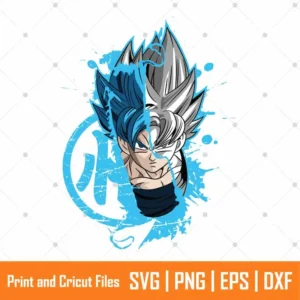Saiyan Warrior DBZ Anime SVG