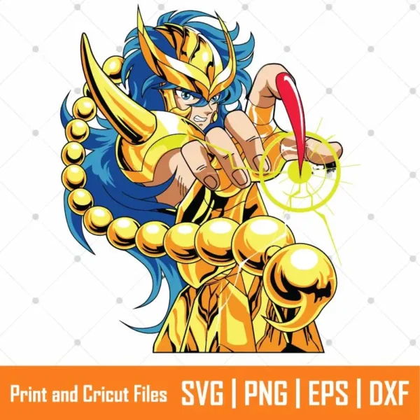Scorpio Milo Anime SVG