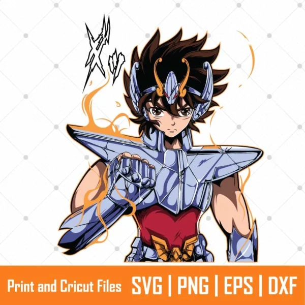 Seiya Warrior Anime SVG