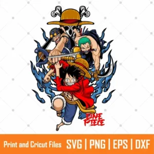 Straw Hat Pirates Anime SVG