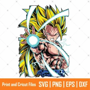 Super Saiyan 3 Anime SVG