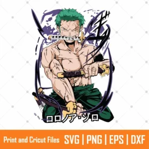 Swordsman Zoro Anime SVG